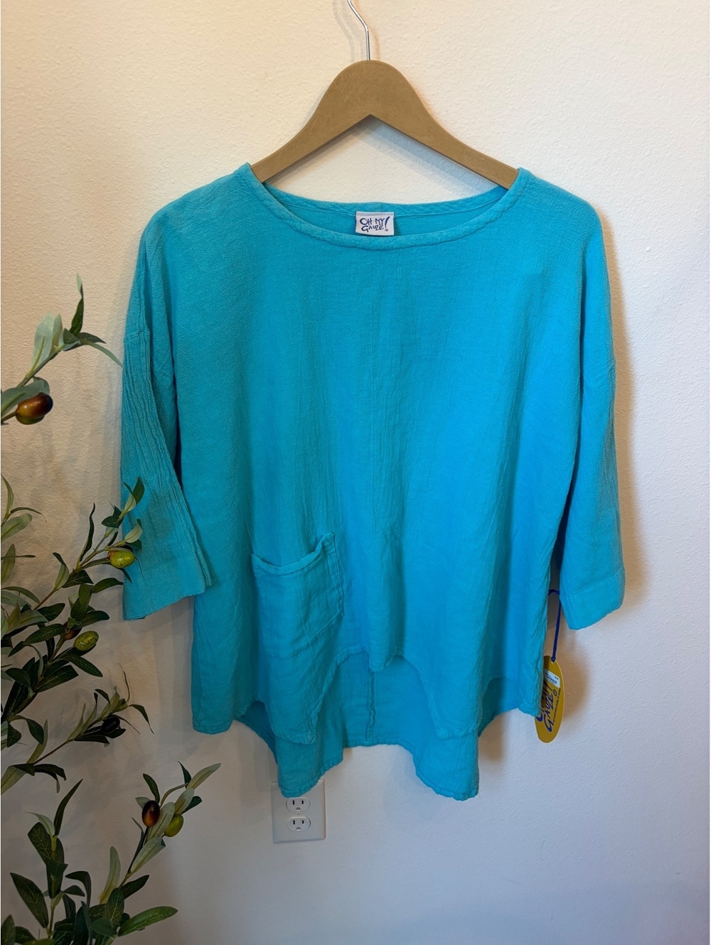Oh My Gauze! crinkle cotton tunic top Size 1